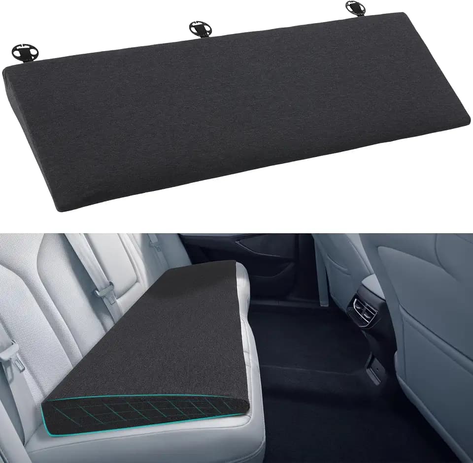 BALAPET Car Seat Wedge Cushion Car Back Seat Gap Filler is Used to Fill The Rear Seat of The Car to Adjust The Flatness of The Seat,Comfortable to Sleep, Suitable for Car Backseats,Truck Trunks,Camp