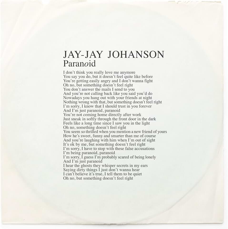 Paranoid (Reissue) [Vinyl Maxi-Single]