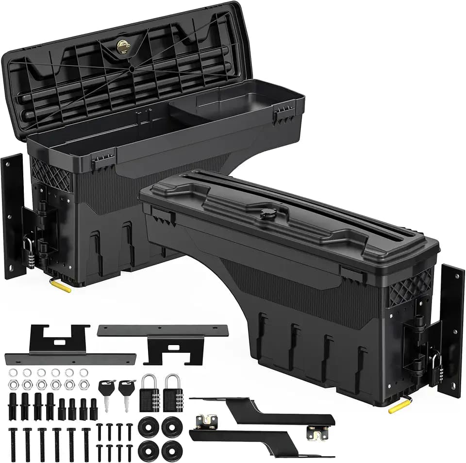 OEDRO Bed Storage Tool Box Fit 2015-2021 Ford F150 Driver & Passenger Side