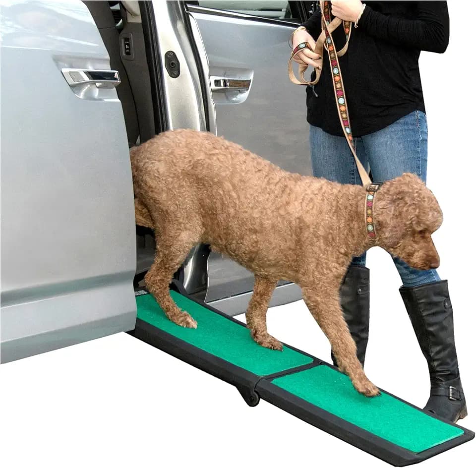 Pet Gear SupertraX Ramps for Dogs and Cats, Black/Green