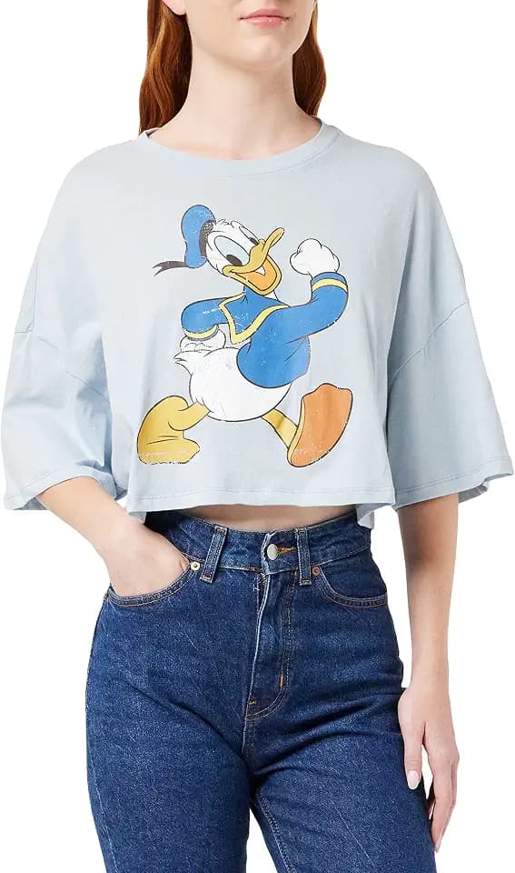ONLY Damen Onldisney Cropped S/S Top Box JRS T-Shirt