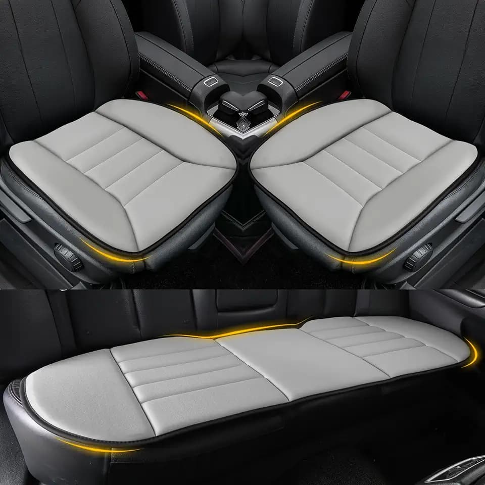 kingphenix 3-Piece Memory Foam Car Seat Cushion Set for Driving Comfort