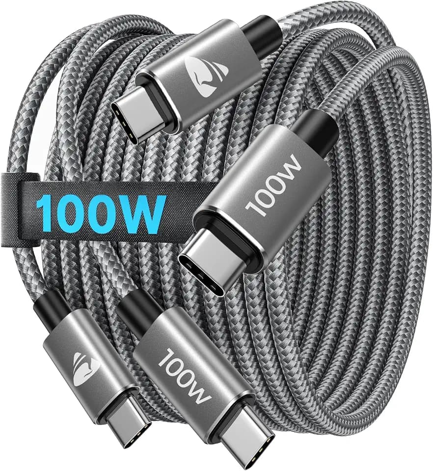Aioneus 100W USB C Kabel, [2Stück 2M+2M] USB C auf USB C Kabel