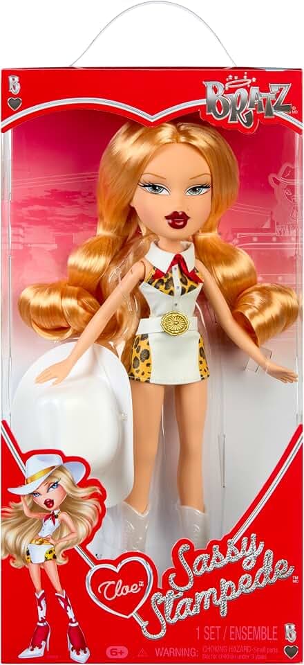 Bratz Sassy Stampede Cloe – Sammler-Modepuppe – Puppe im Western-Cowgirl-Stil mit Outfit und Accessoires