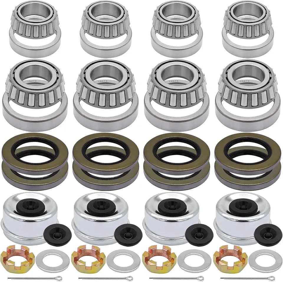 25580 14125A Trailer Axle Bearing Kit 4 Sets,5200-7000 lb for #D42 Spindle