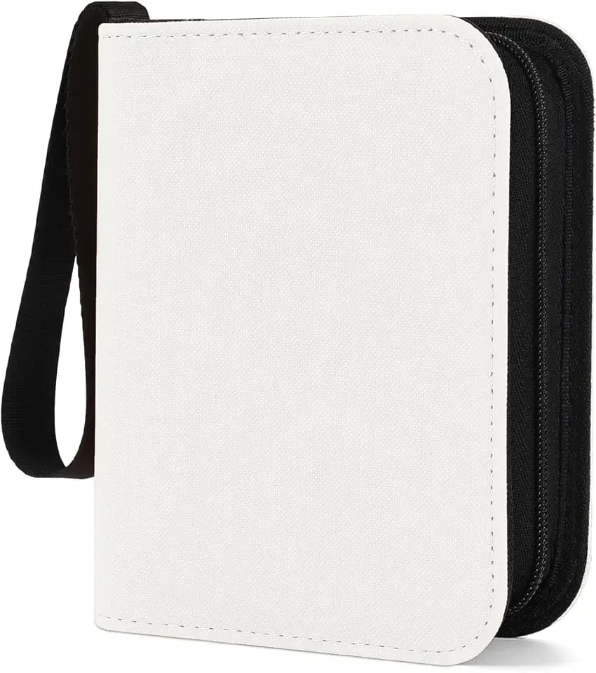 1 Pocket Top Loader Binder, Mini Trading Card Binder Album for 3x4 Rigid Protectors, Small Side-Loading Single Card Binder (PU Leather)