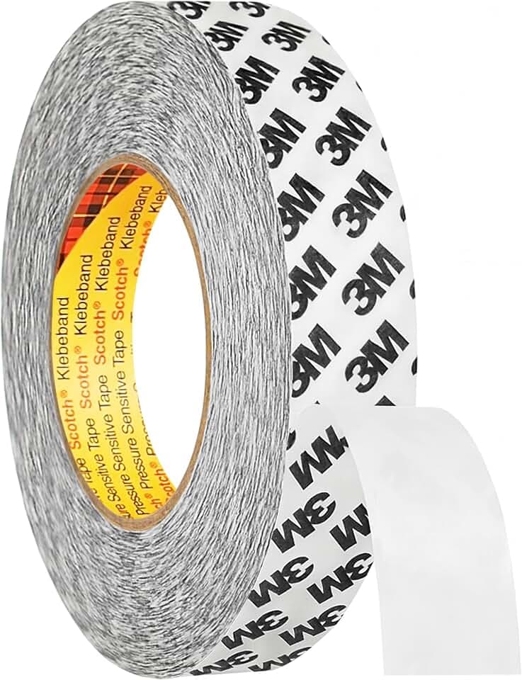 3M 9086 doppelseitiges Klebeband, Breite & Länge wählbar, 9 mm x 50 m