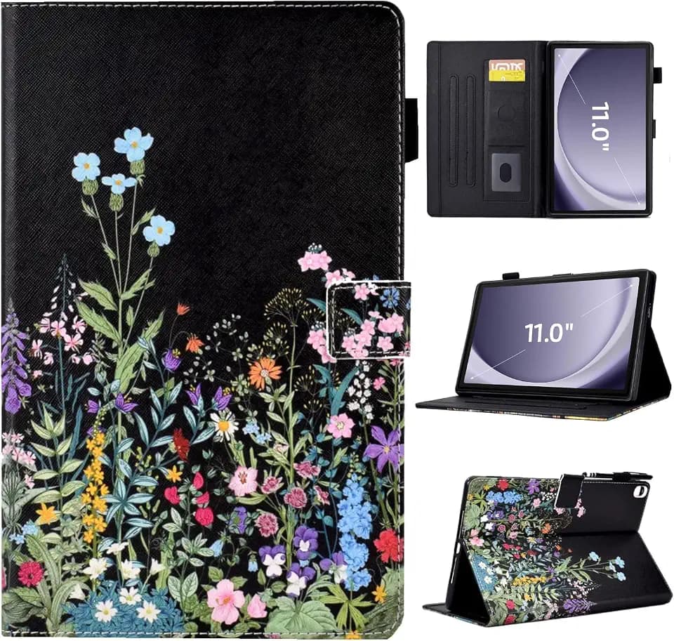 Case for Samsung Galaxy Tab A11+ & A9+ 11 Inch 2026/2024, Flowers