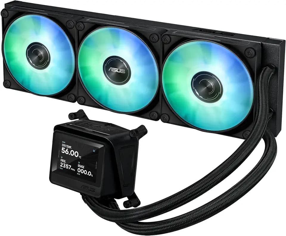 ASUS MAX Gaming LC ARGB LCD 360mm AMD/Intel Gaming Liquid CPU Cooler