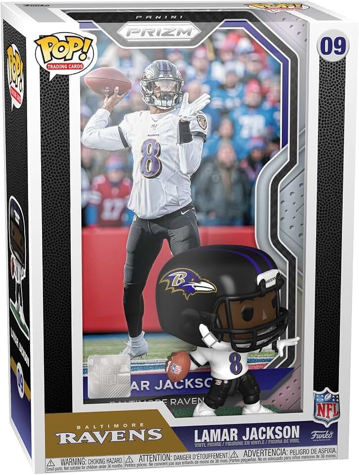 Funko Pop! Trading Cards: Lamar Jackson - NFL + Panini - Vinyl-Sammelfigur - Geschenkidee - Offizielle Handelswaren - Spielzeug Für Kinder und Erwachsene - Sports Fans - Modellfigur Für Sammler