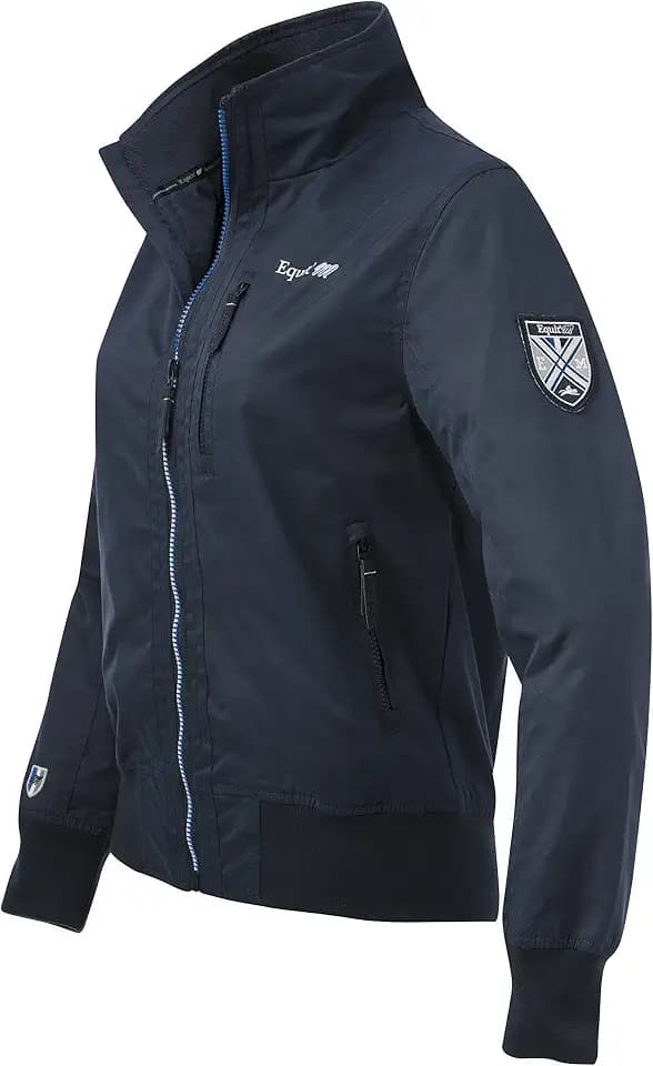 Equi-Theme/Equit'M Unisex 978188071 Microfaser Bomber Bomber Navy/Royal Blue and Grey Contrasts, One Size