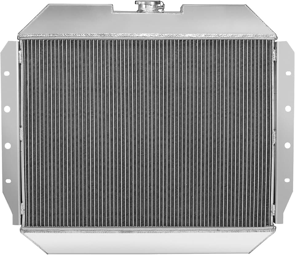 BDFHYK CU433 3-Row 44mm AA5052 Aluminum Radiator for Ford Bronco 68-79