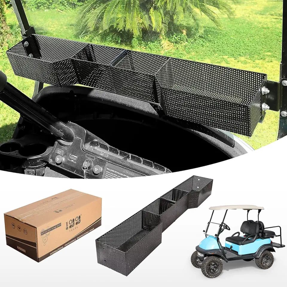 10L0L Golf Cart Front Storage Basket for Club Car Precedent/DS 2000-Up