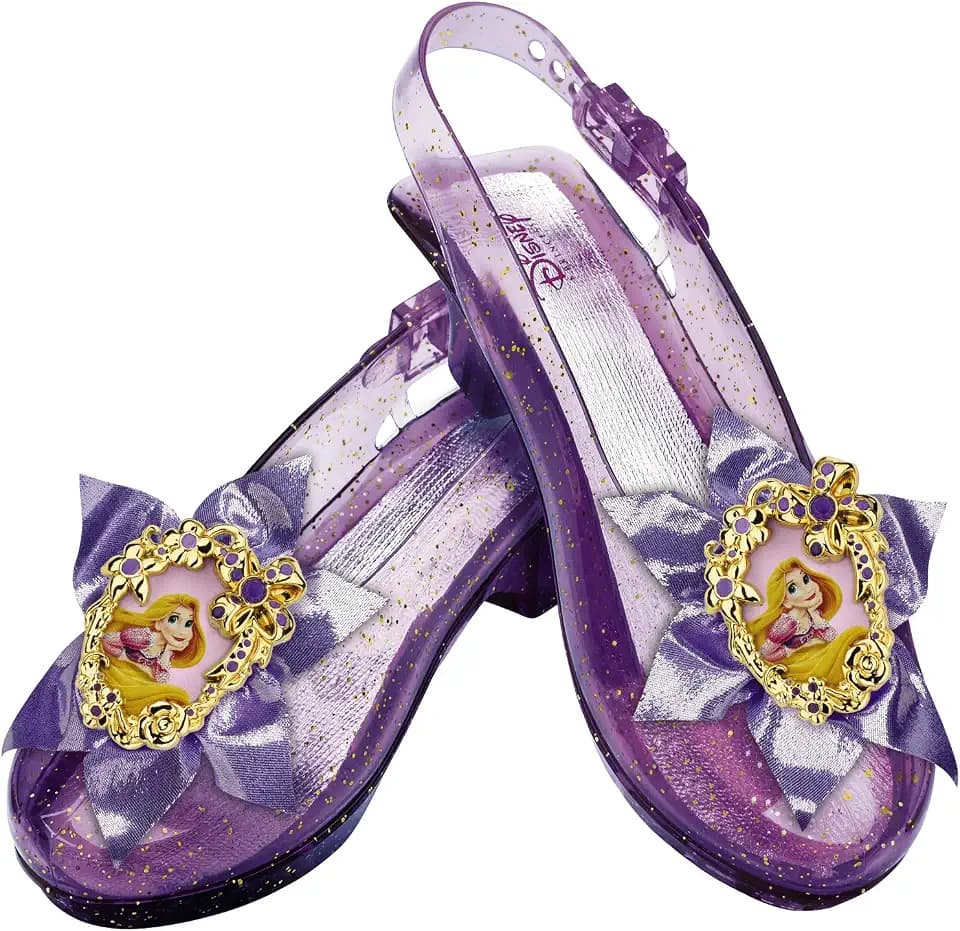 Disney Princess Tangled Rapunzel Sparkle Shoes, Official Disney Costume Accessories, Age Grade 4+, Fits up to Size 6