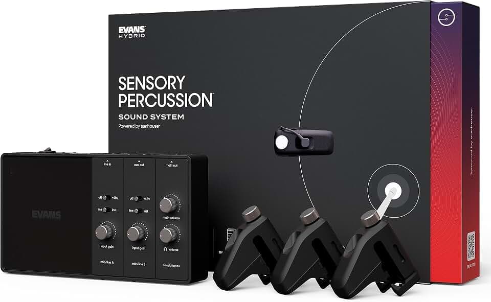 EVANS Hybrid Sensory Percussion E-Drum System mit 3 Sensoren