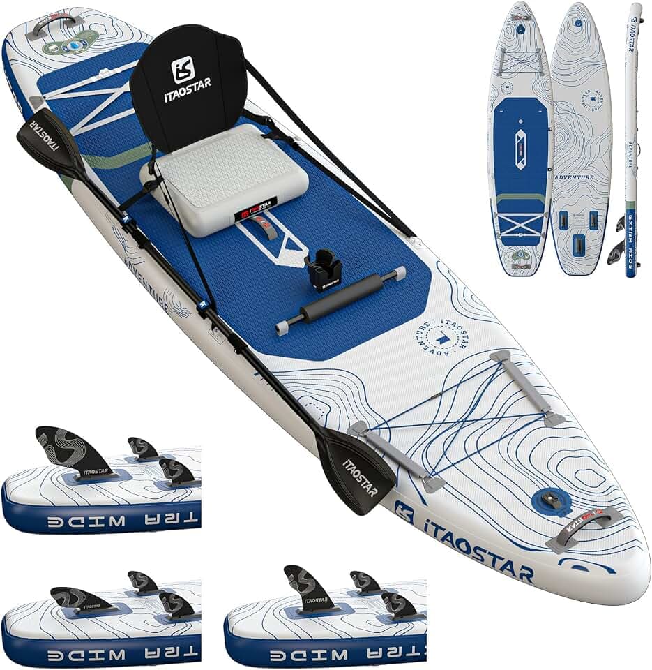 iTAOSTAR Adventure-Your Adventure,Your State,12'×35/39 Paddle Board w/Gear
