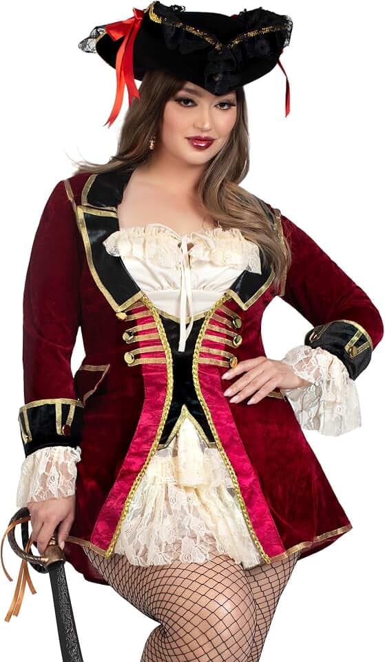Leg Avenue womens Captivating Captain Halloween Pirate Costume
