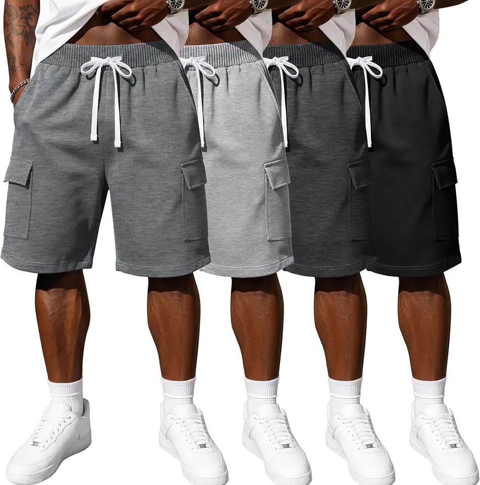 Ficerd 4 Pack Men's Cargo Shorts