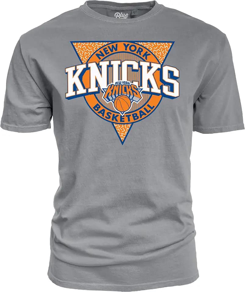Blue 84 NBA Unisex-Adult NBA Officially Licensed T-Shirt Ringspun Triblock Gray