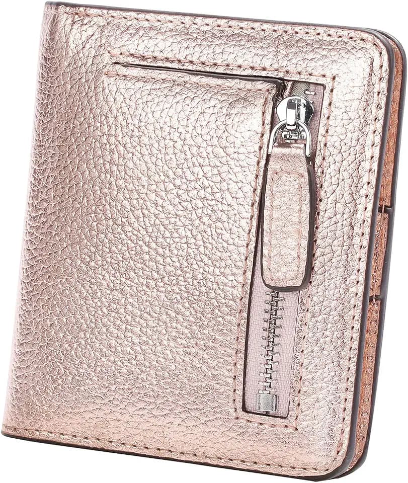 Small Leather Wallet for Women, Ladies Credit Card Holder RFID Blocking Women's Mini Bifold Pocket Purse
