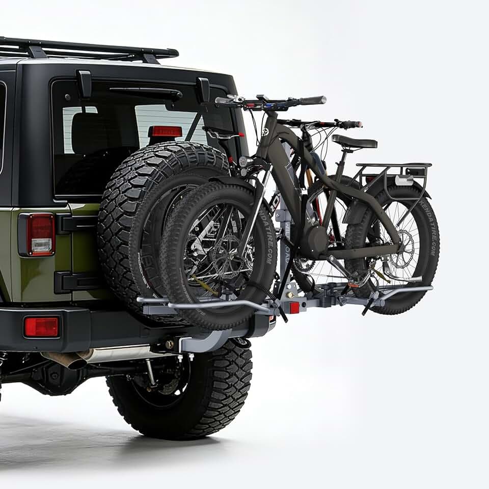 WILDROAD 2-Bike Hitch Rack, 180 lbs, Tilting & Foldable, Fits 2"