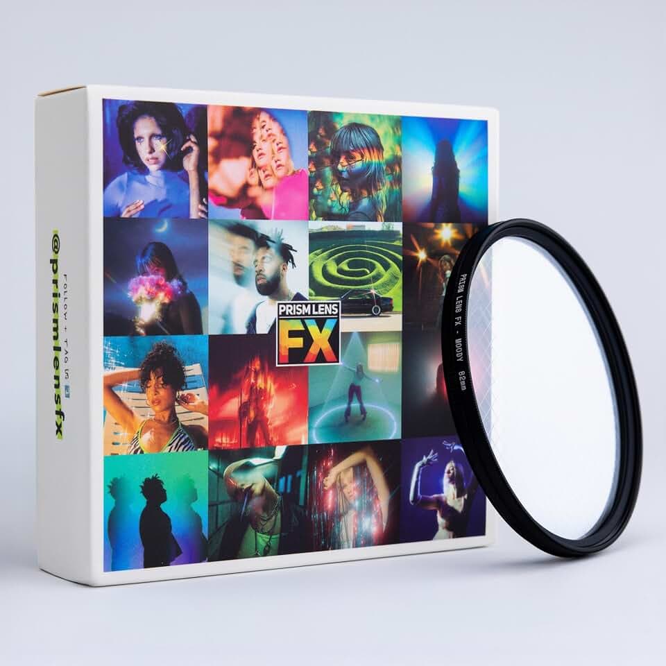Prism Lens FX Moody FX Filter | 52mm Circular Threaded | Unique Pairing of Our Dream FX & Starburst Filters | Creates Cinematic Softness with 4-Point Star Effects!