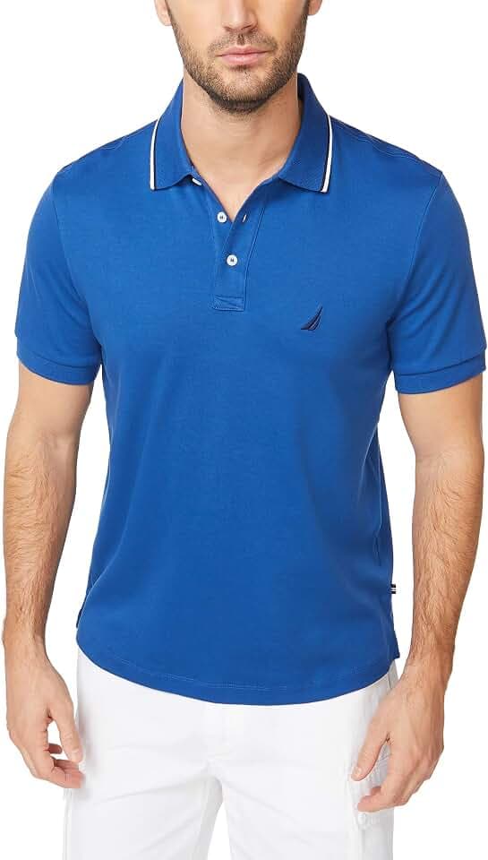 Nautica Men's Classic Fit Short Sleeve Polo Shirt