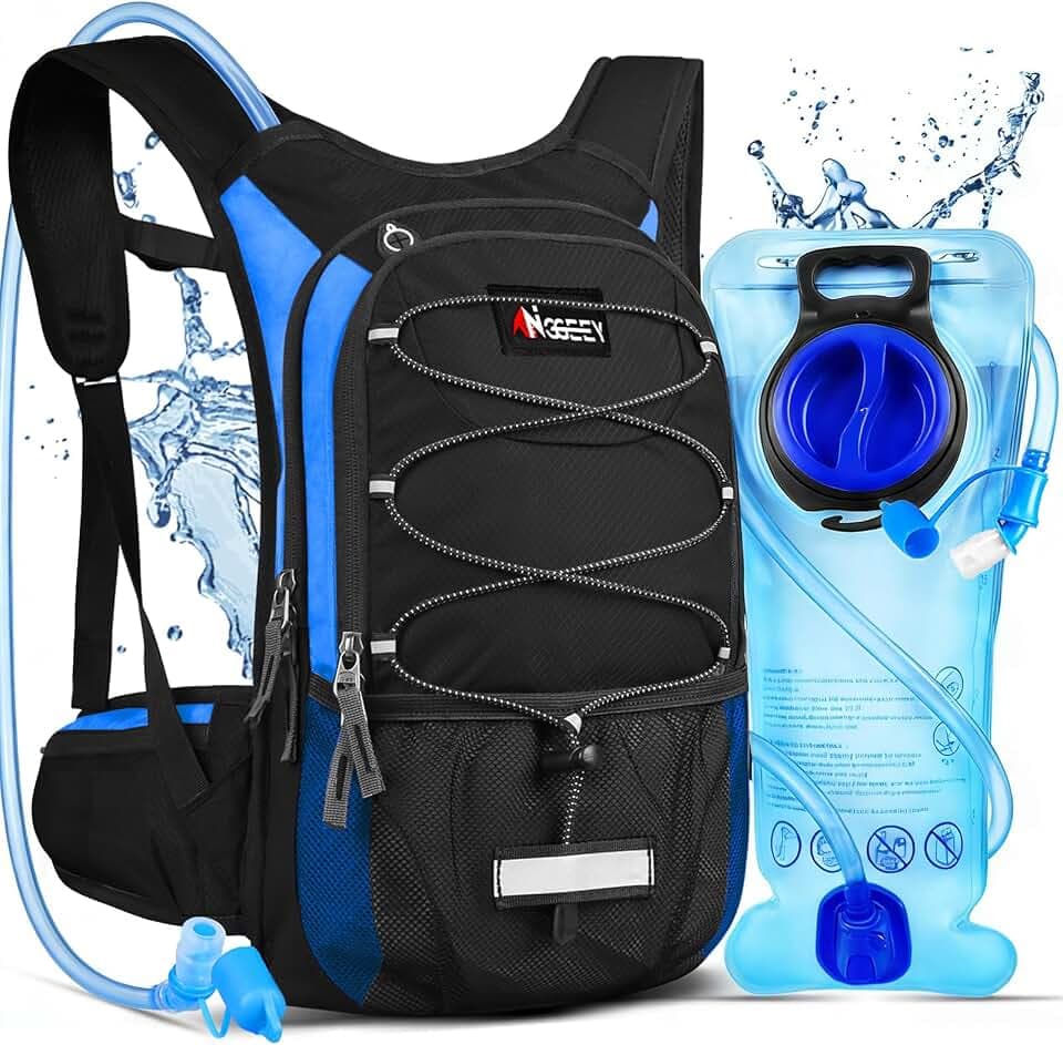 Hydration Pack, Insulated Hydration Backpack with 2L Hydration Bladder, Hiking Backpack for Men Women Kids, Water Backpack for Hiking, Running, Cycling, Camping