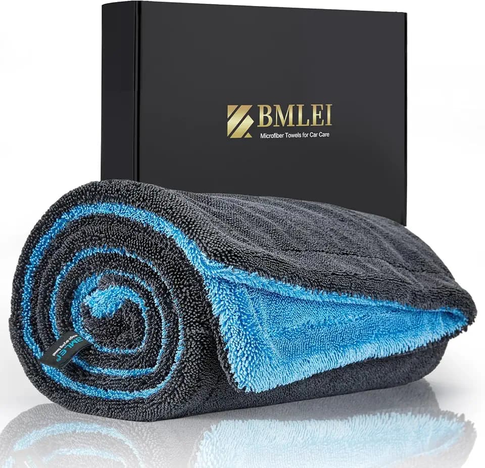 BMLEI Car Drying Towel, 48”x24” Extra Large Microfiber Car Cleaning Towel