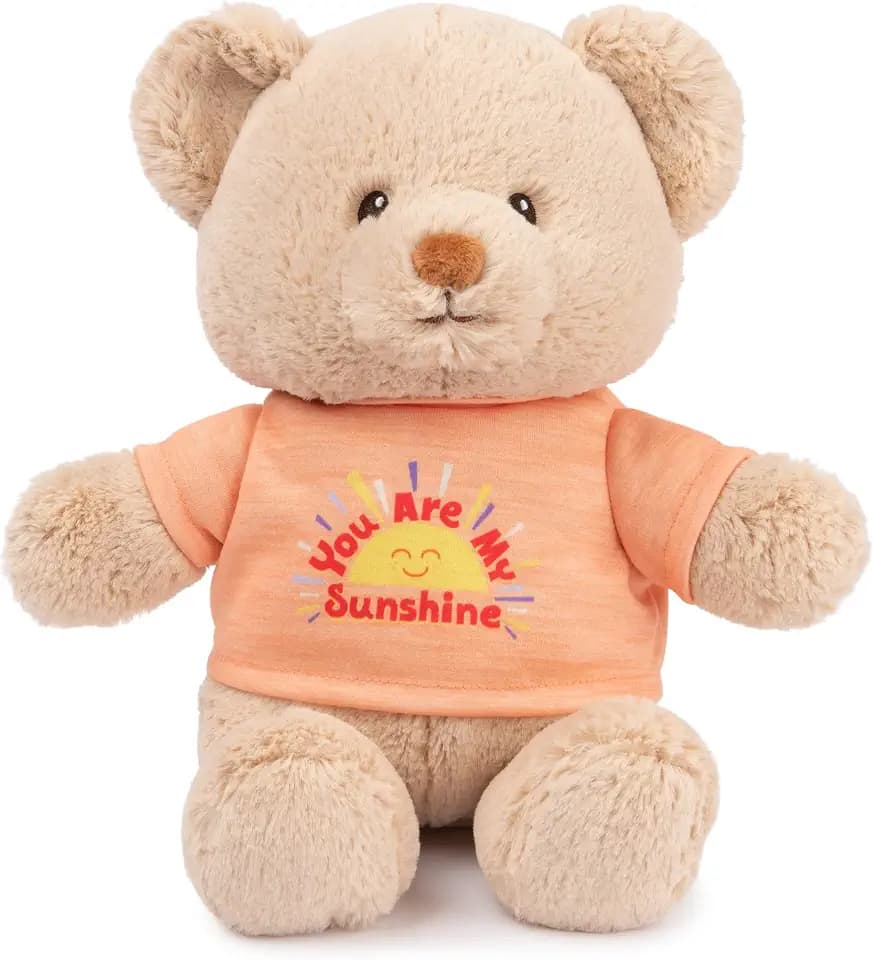GUND Sustainably Soft “You are My Sunshine” 12" Bear with T-Shirt, Ages 0+