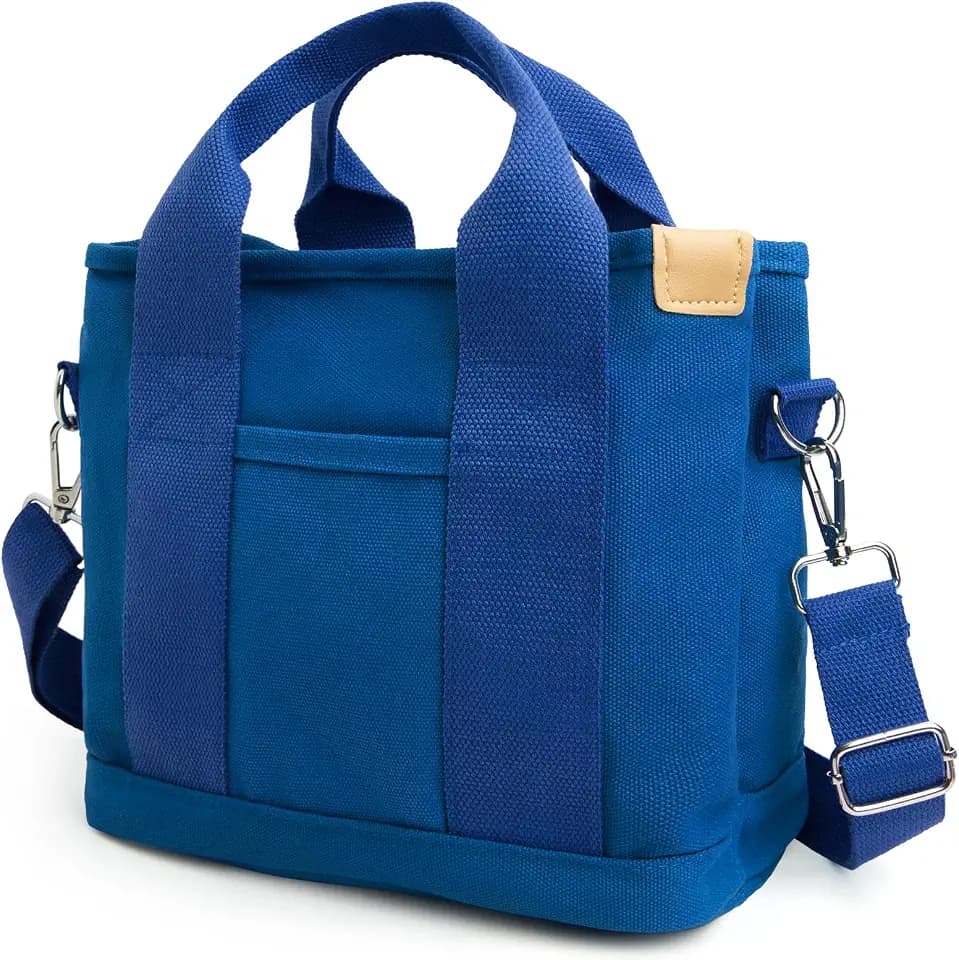 IwIeIaIrI Small Tote Bag, Canvas Mini Crossbody Tote Bag
