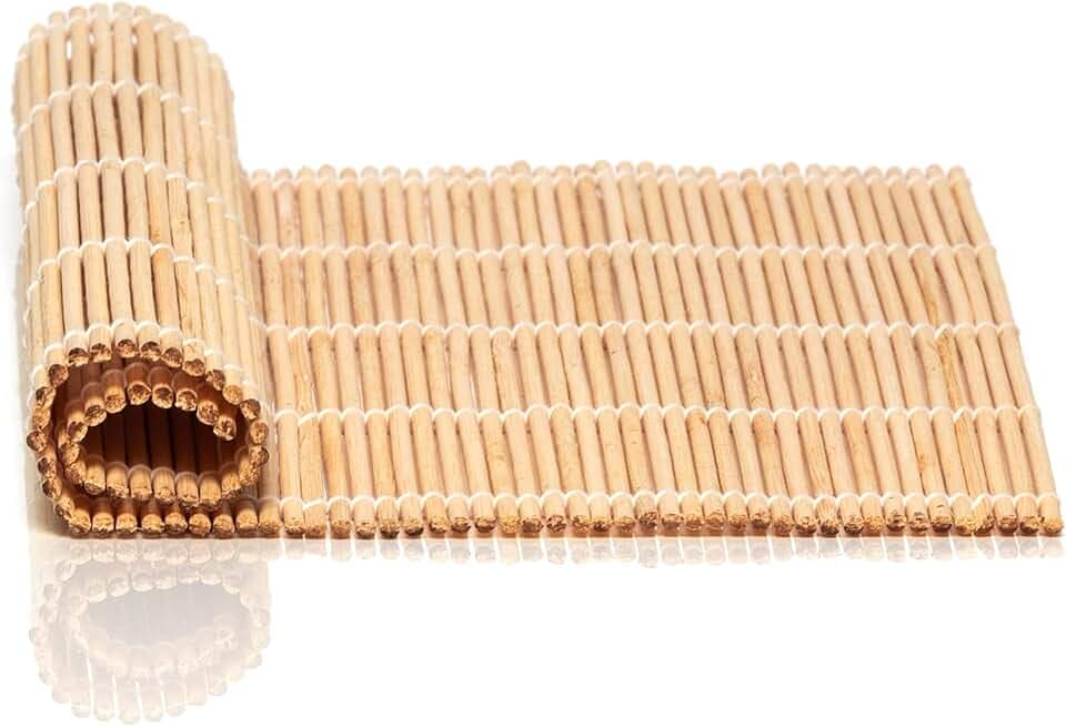 Bamboo Reed Cheese Mat | Durable Mat For Aging Cheese | Allows Air Flow For Drying Mold-Ripened Cheese During The Aging Process | Also Works Great For Rolling Sushi Or Drying Vegetables After Washing