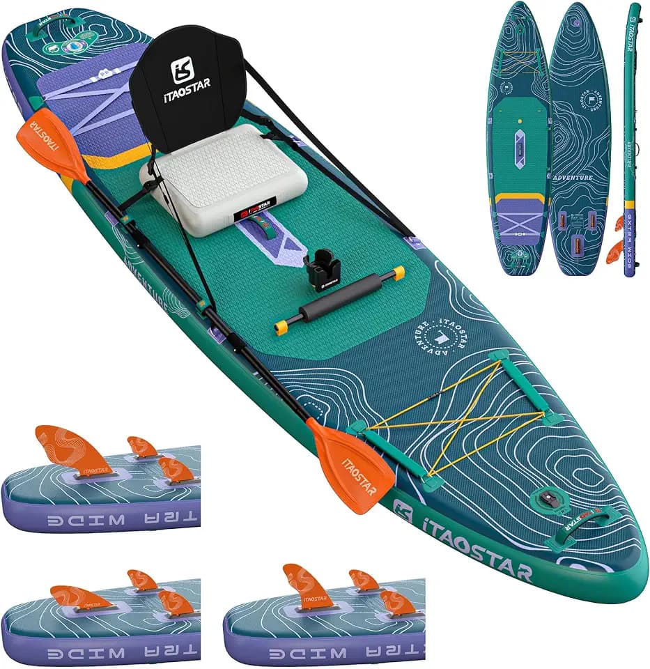 iTAOSTAR Adventure-Your Adventure,Your State,12'×35/39 Paddle Board w/Gear