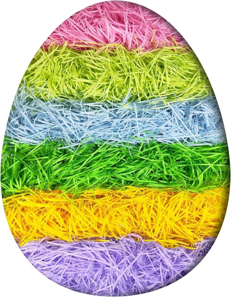 Dayify 24 oz (684g) Easter Shred Filler Paper Grass, 6 Colors Easter Basket Grass Shreded Filler, Crinkle Cut Paper Confetti Raffia for Gift Box Wrapping, Party Favors, Holiday Decorations