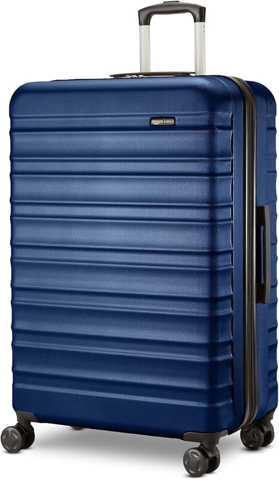 AmazonBasics 68 cm Navy Blue Hardsided Check-In Trolley