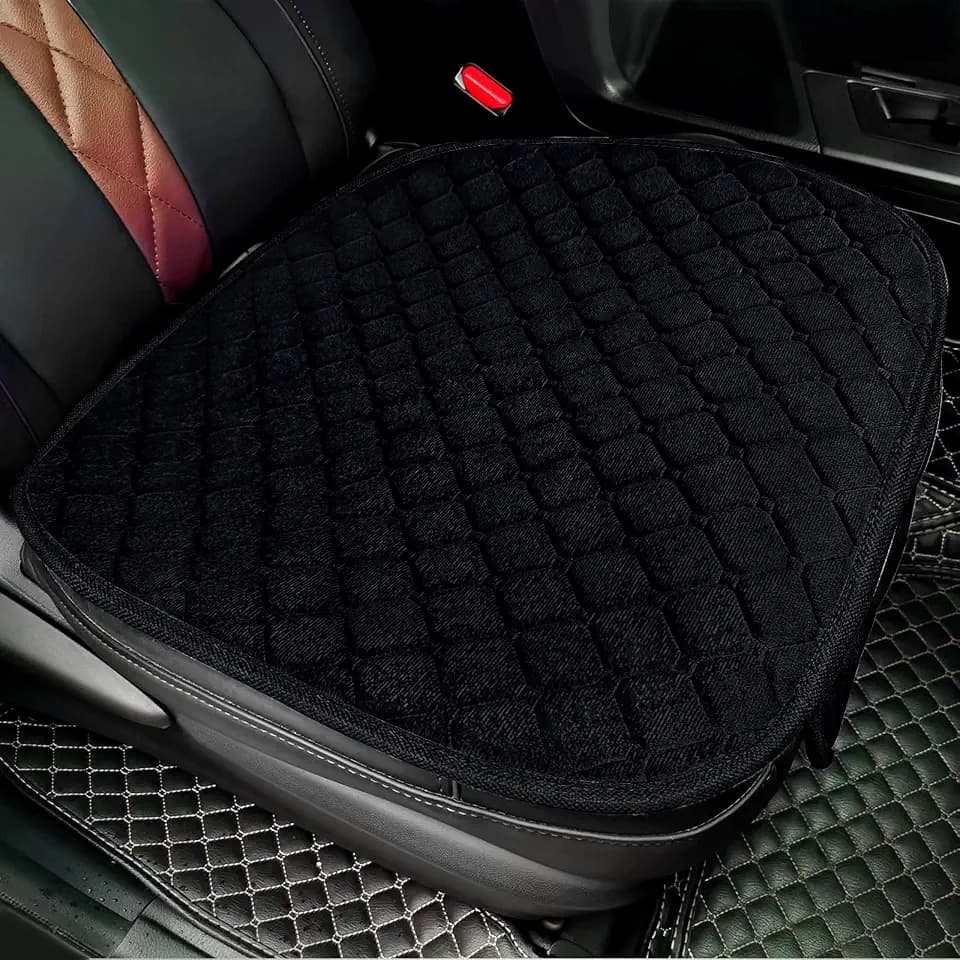 surpassme Comfortable Car Seat Covers Universal Front Seat Coves for Car Accessories with Storage Pockets, Padded Car Interior Covers for Automotive, SUV, Truck, and Van