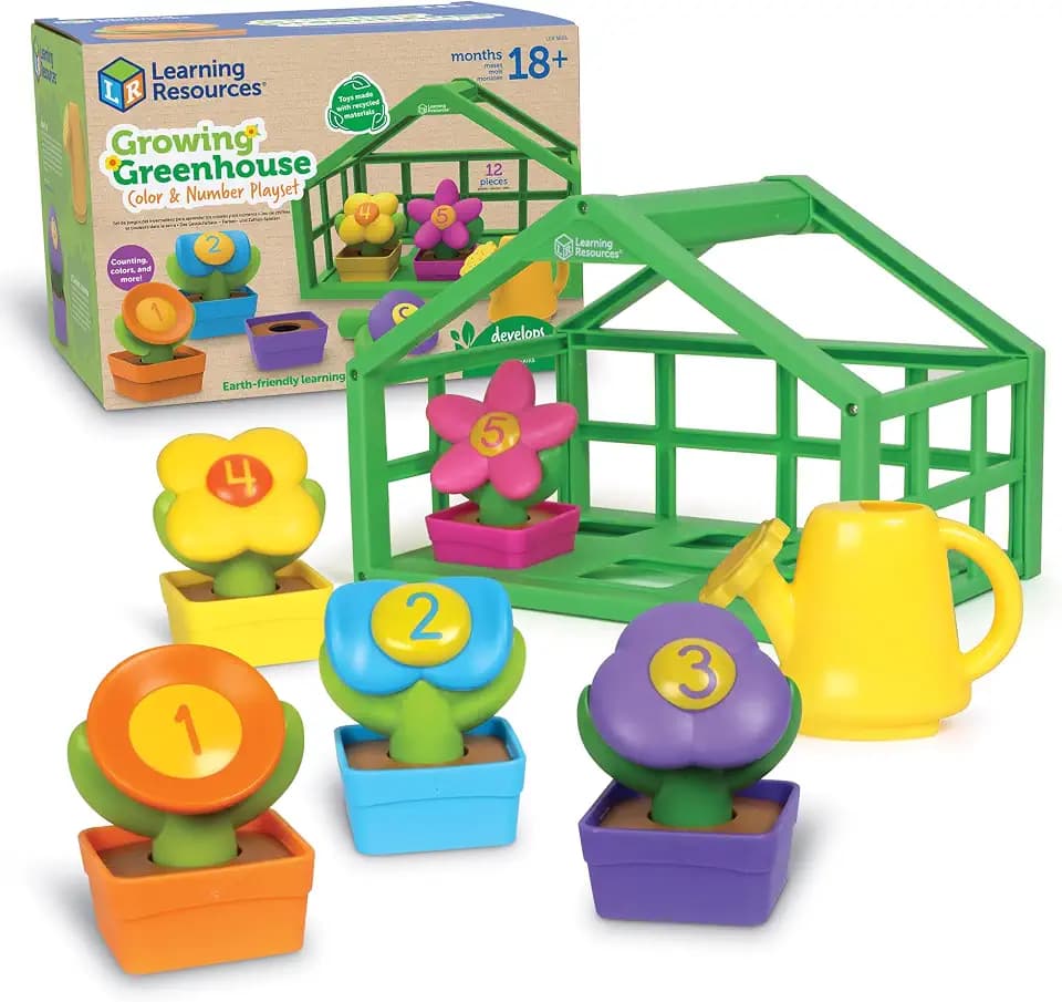 Learning Resources Growing Greenhouse Color & Number Playset