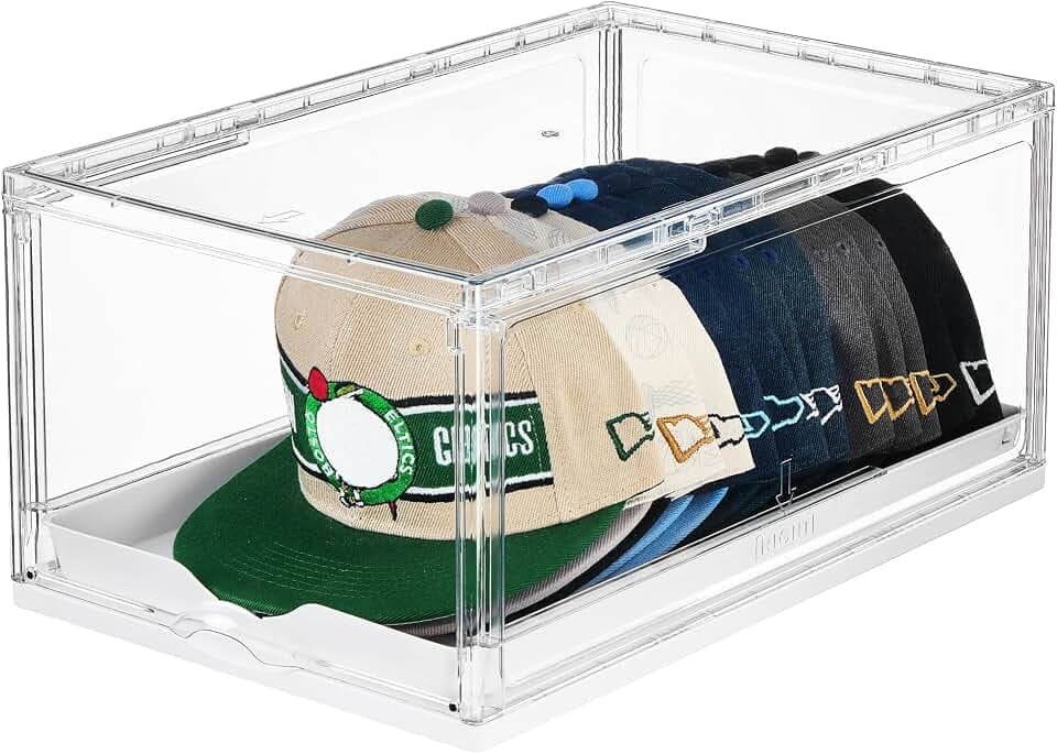 Vtopmart 1 Pack Stackable Baseball Caps Organizer, Each Holds 12 hats