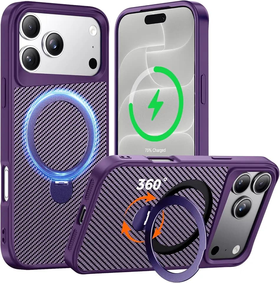 Designed for iPhone 18 Pro/iPhone 17 Pro Case with Stand