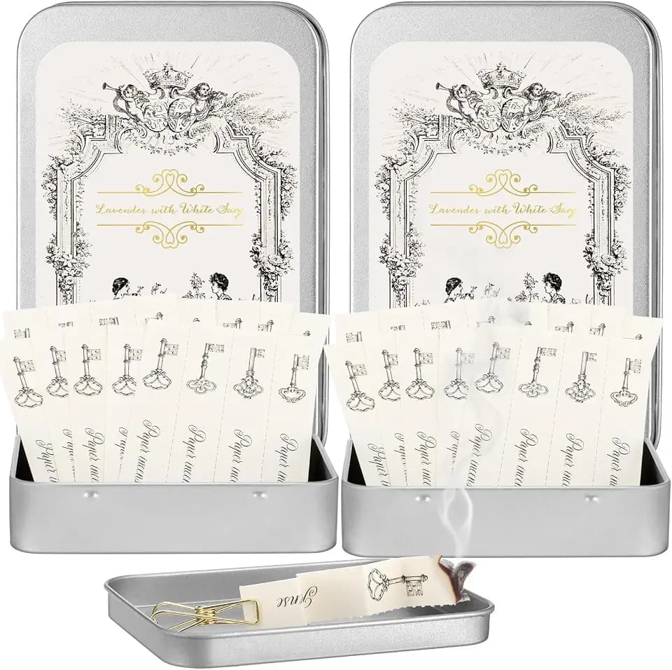 Paper Incense Kits 48 Pcs Lavender with White Sage