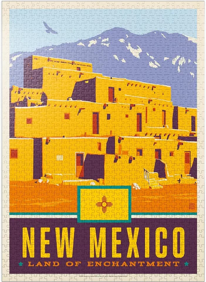 MyPuzzle New Mexico: Land of Enchantment - Premium 1000 Piece Jigsaw Puzzle for Adults