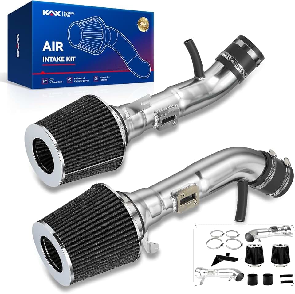KAX High-Flow 2.75" Cold Air Intake Kit for 2008-2013 INFINITI G37, Black