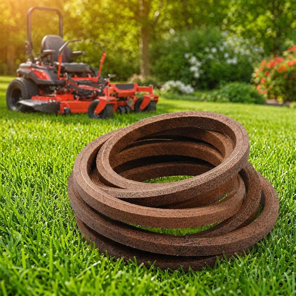 Aramid Cord Dry Wrapped V-Belt, 885714YP Mower Deck Drive Belt Compatible with Ferris 400s Series 48" Deck Lawn Mower, Drive V-Belt 112.48", Lawn Tractor 48 Inch Deck V-Belt Replacement