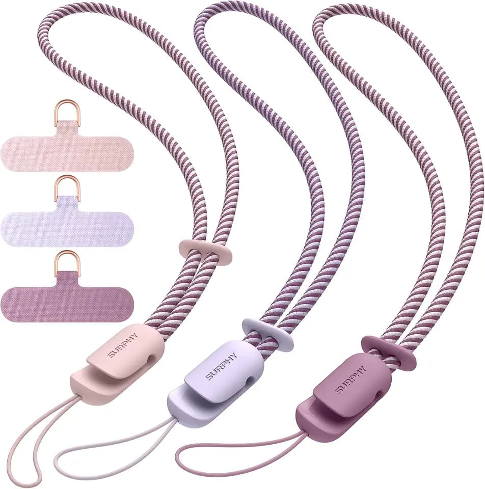 SURPHY 3 Pack Phone Wrist Strap, Phone Lanyard with Cellphone Tether Tab