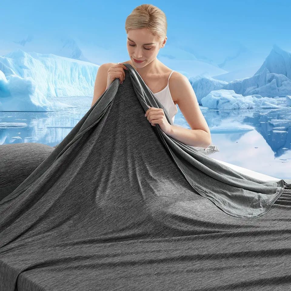 Marchpower Arc-Chill Cooling Blanket for Hot Sleepers Queen Black