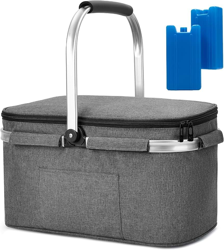 ALLCAMP Faltbar Isoliert Kühltasche - Einkaufskorb