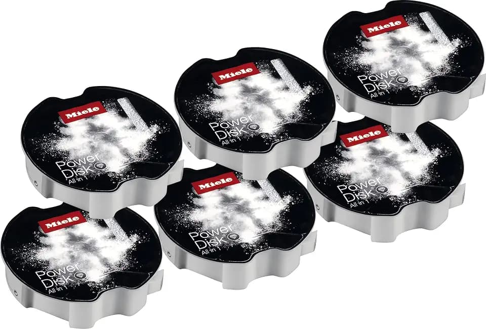 Miele PowerDisk Dish Detergent for Auto Dispensing Dishwashers, 6-Pack