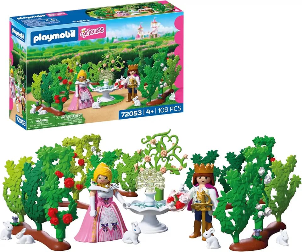PLAYMOBIL | Princess | Königlicher Irrgarten | Prinz und Prinzessin mit variablem Labyrinth | Fördert die Kreativität | Prinzessin Spielzeug ab 4 Jahren | 72053