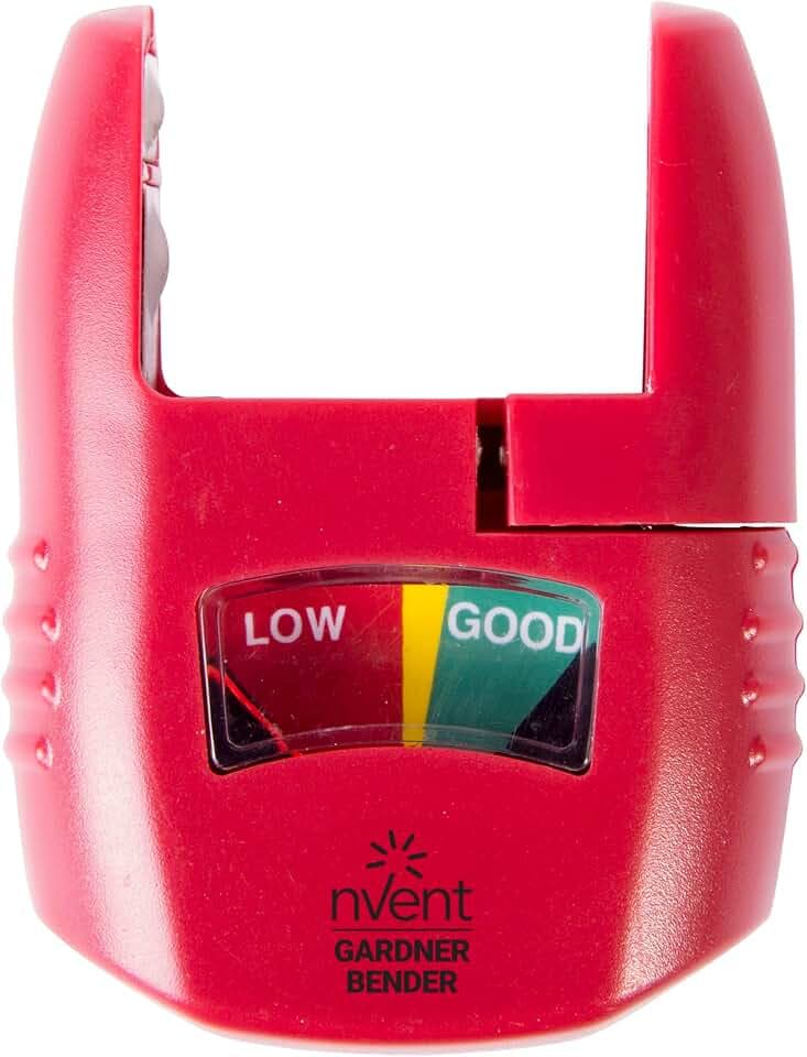 nVent GARDNER BENDER GBT-3502 Analog Battery Tester, Handheld