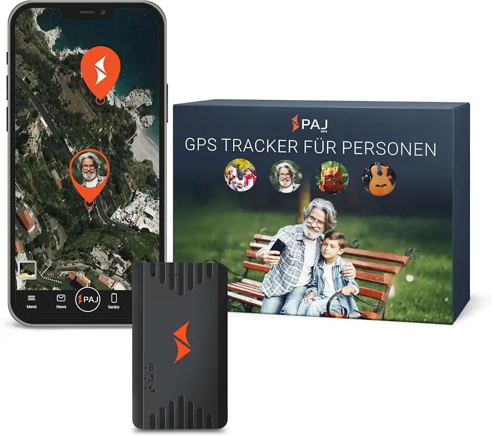 People Finder 4G - Mini GPS Tracker für Kinder & Senioren mit Live-Ortung